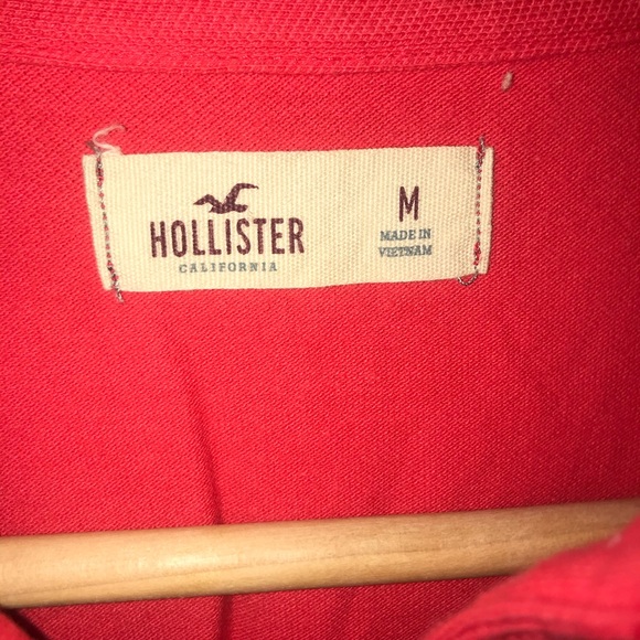 HOLLISTER RED/PINK SHIRT - Picture 4 of 5